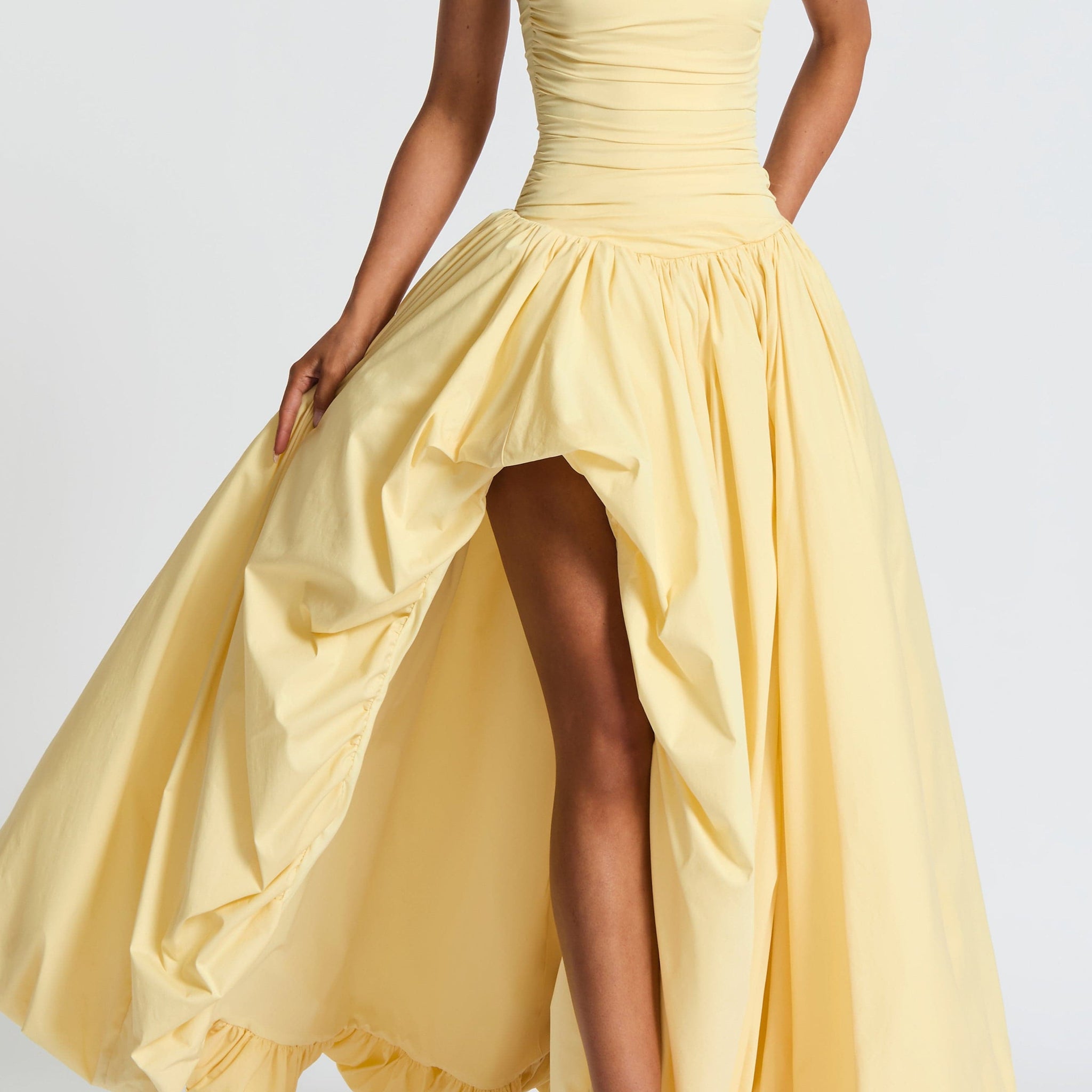 Florencia Maxi Dress-Lemon