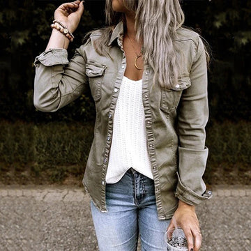 Women's Denim Shirt Jacket | Lightweight