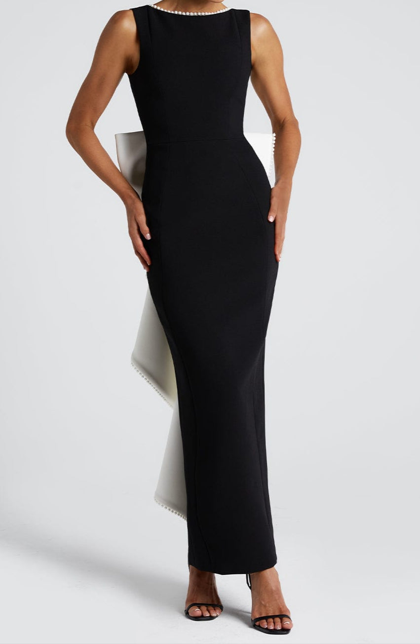 Elizabeth Midaxi Dress-Black Natrosa Elizabeth Midaxi Dress-Black Natrosa