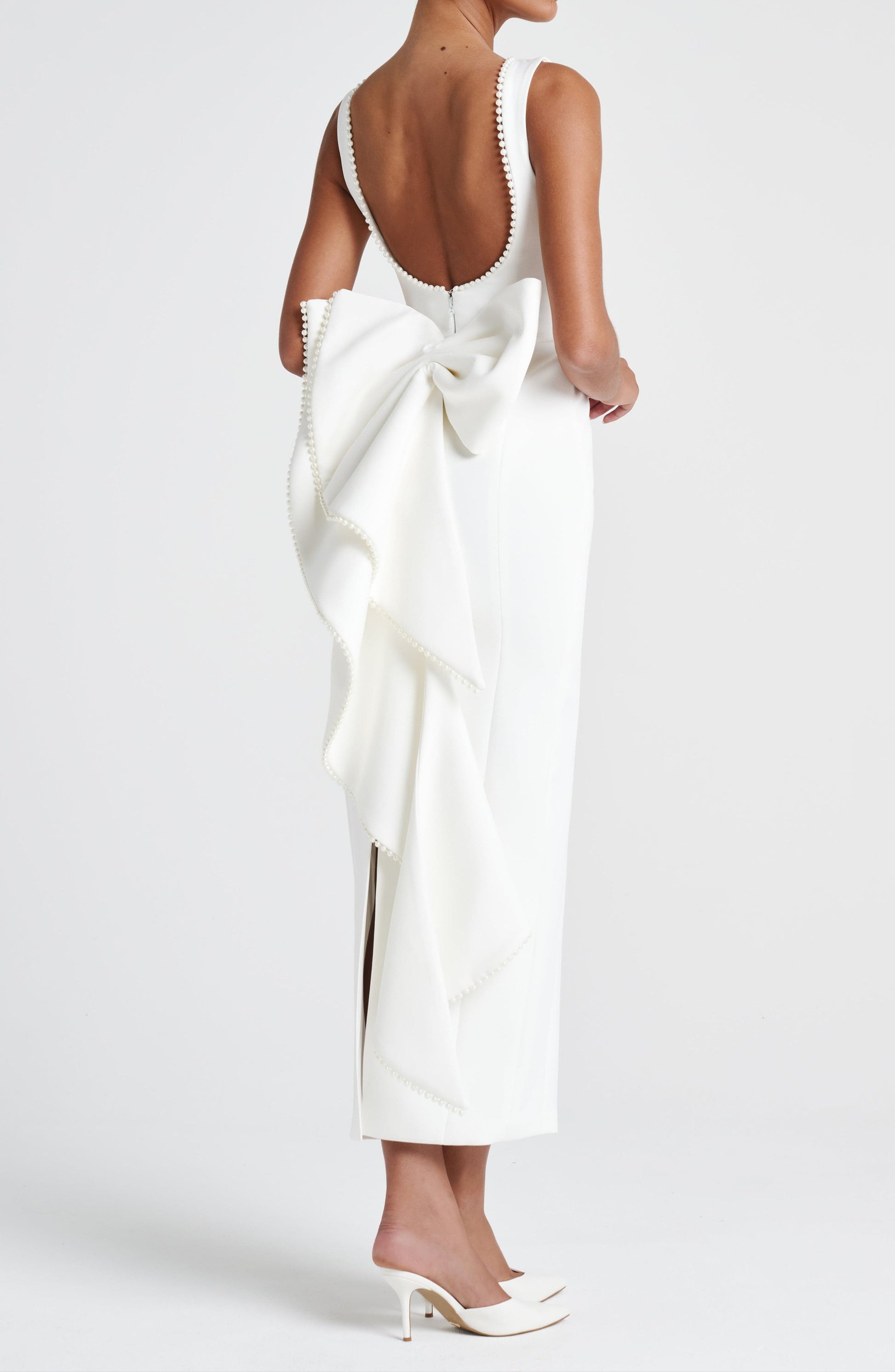 Abril Midaxi Dress - Ivory Natrosa Abril Midaxi Dress - Ivory Natrosa