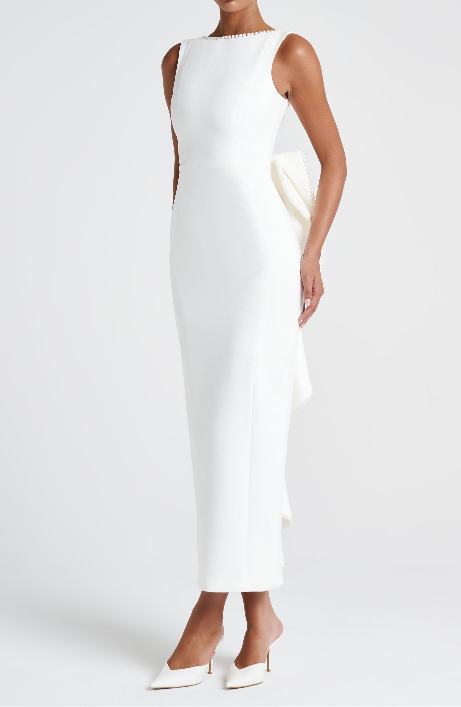 Abril Midaxi Dress - Ivory Natrosa Abril Midaxi Dress - Ivory Natrosa