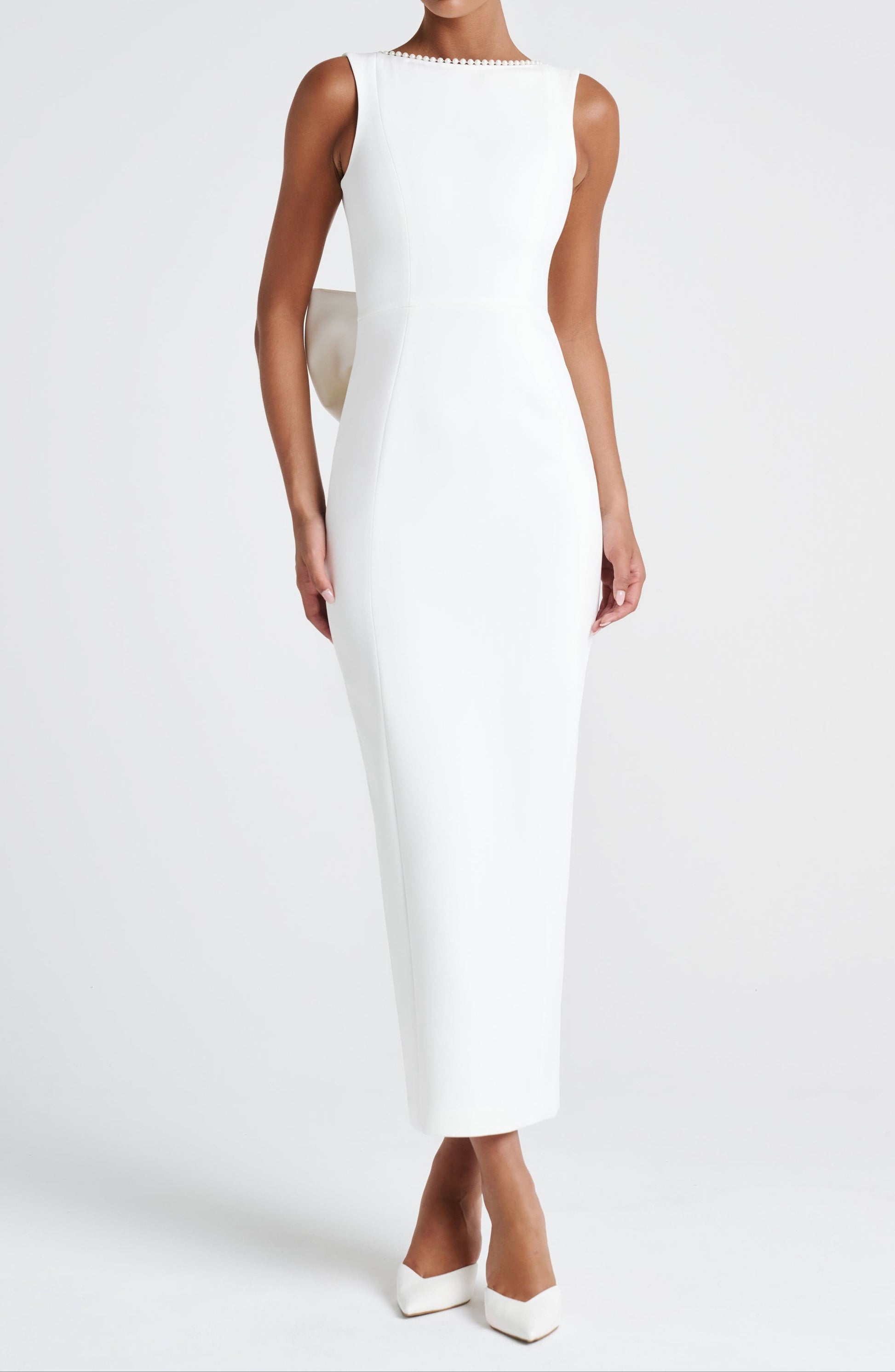 Abril Midaxi Dress - Ivory Natrosa Abril Midaxi Dress - Ivory Natrosa