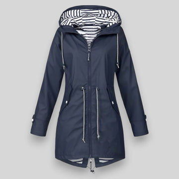 Women's Hooded Waterproof Jacket | Drawcord