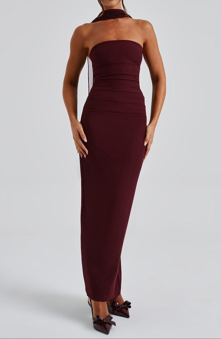 yulia maxi dress cherry lacquer Babyboo Yulia Maxi Dress Cherry Lacquer Review Xl